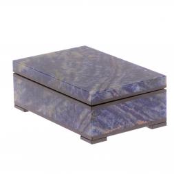 Шкатулка из содалита 12х8х4,5 см