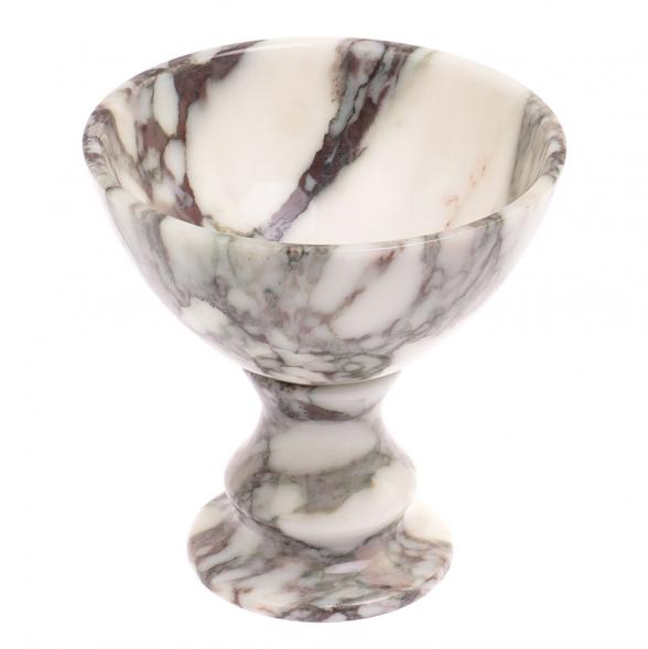 Конфетница из саянского мрамора 450 мл 13,5х13,5х13,5 см 126276