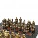 Шахматы из бронзы &amp;quot;Железнодорожники&amp;quot; доска 40х40 см, камень лемезит 127598