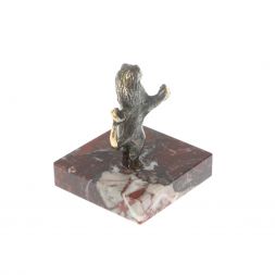 Настольная статуэтка &amp;quot;Лев на двух лапах&amp;quot; креноид бронза