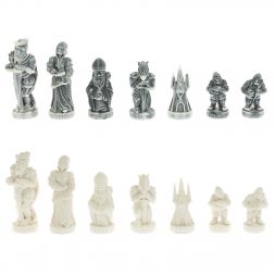 Шахматы &amp;quot;Средневековье&amp;quot; шабровский змеевик 40х40 см