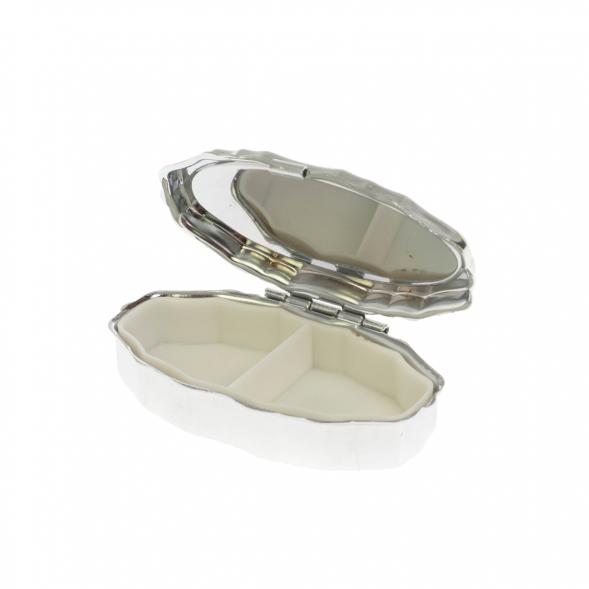 Таблетница эллипс на 2 отделения иркутский лазурит 129900