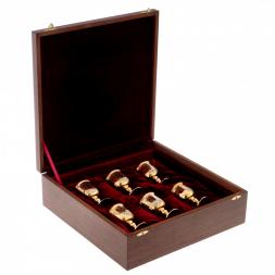 Набор рюмок для ликёра 6 шт на подносе Златоуст