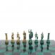 Шахматы &amp;quot;Древний Рим&amp;quot; фигуры бронза / патина 44х44 см змеевик 128389