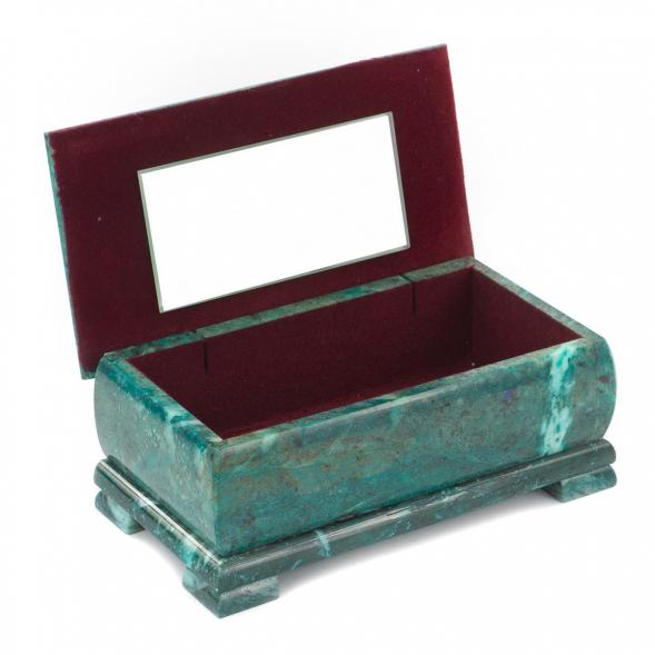 Шкатулка &amp;quot;Летний пейзаж&amp;quot; змеевик 18х9х7 см 119732