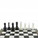 Шахматы каменные на бронзовых ножках мрамор / змеевик 129760