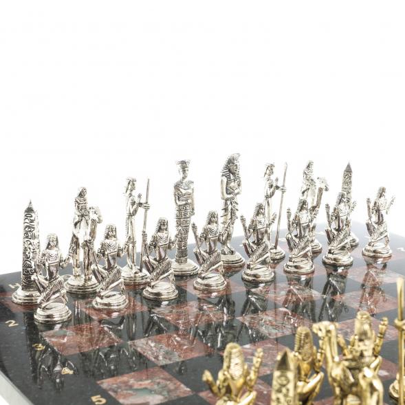 Шахматы &amp;quot;Древний Египет&amp;quot; доска 40х40 см креноид змеевик 122629