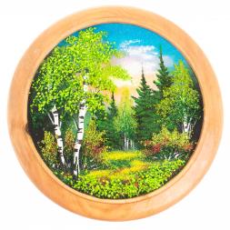 Тарелка декоративная &amp;quot;Лето&amp;quot; 30 см каменная крошка