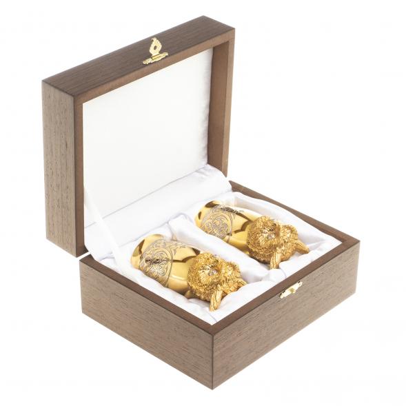 Стопки перевертыши &amp;quot;Филин&amp;quot; 70 мл 2 шт в подарочной упаковке Златоуст 123645