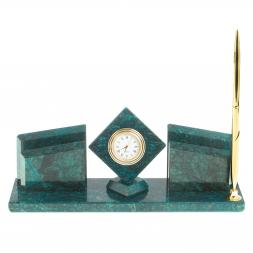 Письменный набор из змеевика &amp;quot;Куб&amp;quot;