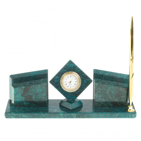 Письменный набор из змеевика &amp;quot;Куб&amp;quot; 113297