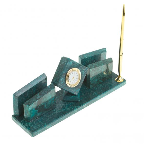 Письменный набор из змеевика &amp;quot;Куб&amp;quot; 113297