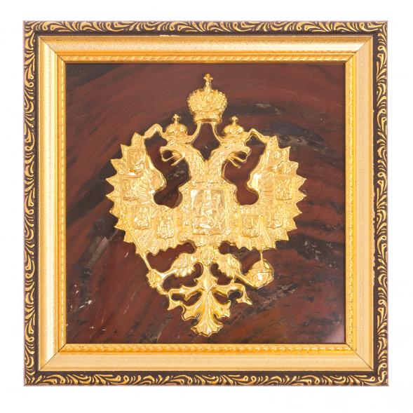 Панно &amp;quot;Герб России&amp;quot; яшма багет 117887