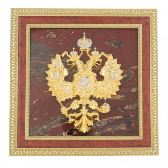 Панно &amp;quot;Герб России&amp;quot; яшма багет 117887