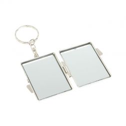 Складное зеркало брелок из нефрита прямоугольное
