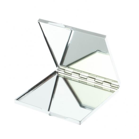 Зеркало квадратное карманное из камня нефрит цвет серебро 128065