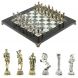 Шахматы подарочные &amp;quot;Афина&amp;quot; 32х32 см из змеевика и мрамора 128226