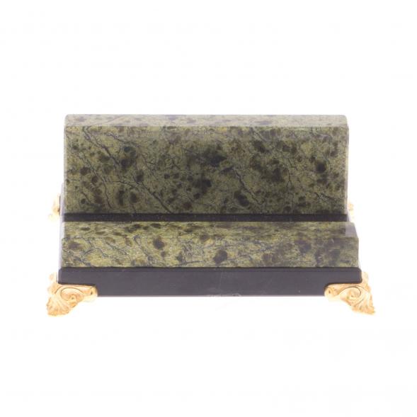 Подставка под мобильный телефон из камня змеевик 121923