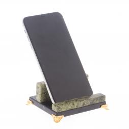 Подставка под мобильный телефон из камня змеевик