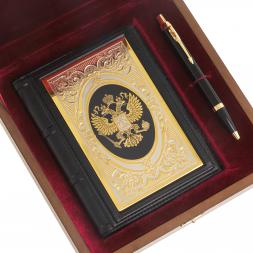 Подарочный набор &amp;quot;Держава&amp;quot; ежедневник А6 и ручка Parker