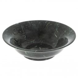 Тарелка из камня шабровский змеевик 16х16х4,5 см