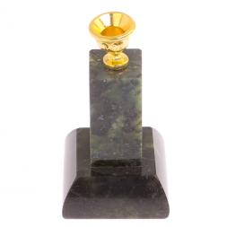 Подсвечник церковный &amp;quot;Столбик&amp;quot; нефрит