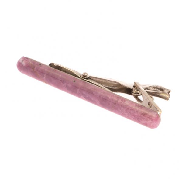 Набор запонки квадратные зажим для галстука камень турмалин 126515