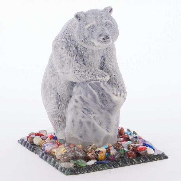 Сувенир из мрамолита &amp;quot;Медведь на камне&amp;quot; 118982