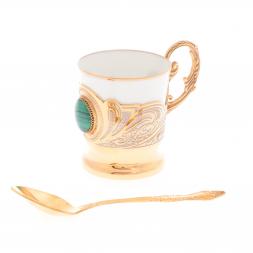 Кофейная чашка &amp;quot;Малахит&amp;quot; 80 мл Златоуст