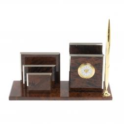 Письменный прибор "Супер" камень обсидиан