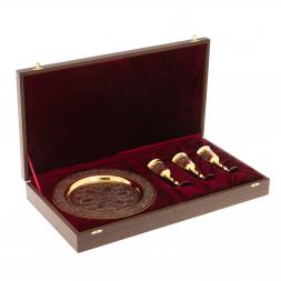 Набор рюмок на подносе "Изящный" 40 мл Златоуст