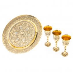 Набор рюмок на подносе "Изящный" 40 мл Златоуст