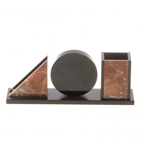 Письменный мини-набор &amp;quot;Геометрия&amp;quot; камень креноид 124697