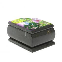 Шкатулка с расписной крышкой "Лето" 11х9х6,5 см