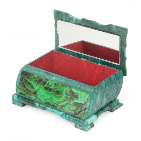 Шкатулка Хозяйка медной горы с иллюстрацией под малахит н2 17,5х10,5х8 см 118776