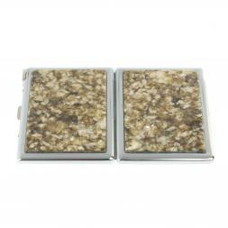 Портсигар на 10 сигарет с зажигалкой камень жельбертит