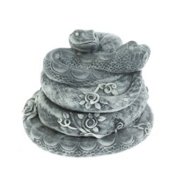 Шкатулка "Две змеи" из мраморной крошки