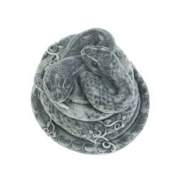 Шкатулка "Две змеи" из мраморной крошки