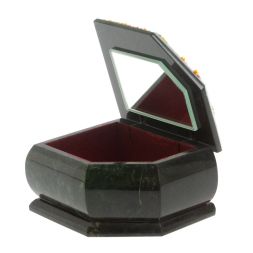 Шкатулка с расписной крышкой "Осень" 11х9х6,5 см