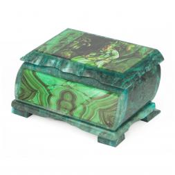 Шкатулка Хозяйка медной горы с иллюстрацией под малахит н2 17,5х10,5х8 см