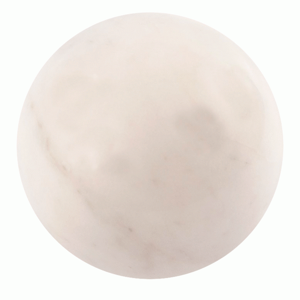 Шар 8,5 см из натурального белого мрамора 121602