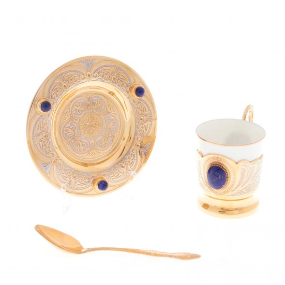 Кофейная пара &amp;quot;Лазурит&amp;quot; 80 мл Златоуст 121868