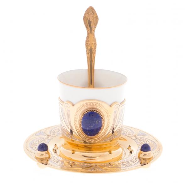 Кофейная пара &amp;quot;Лазурит&amp;quot; 80 мл Златоуст 121868