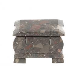 Шкатулка из конгломерата 9х6,5х6 см