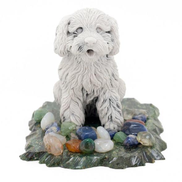 Сувенир &amp;quot;Щенок Пудель&amp;quot; из мрамолита 116329