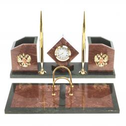 Настольный набор &amp;quot;Куб&amp;quot; из лемезита