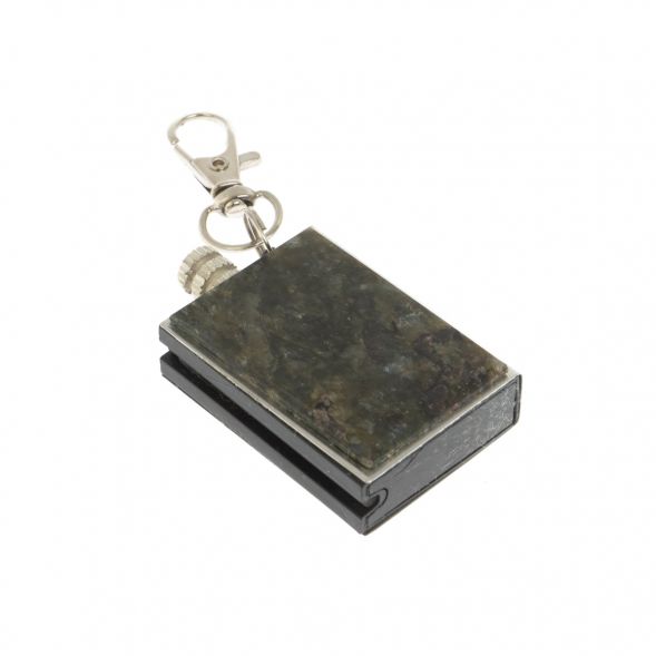 Брелок огниво &amp;quot;Вечная спичка&amp;quot; с накладкой из камня лабрадорит 2,8х1,3х5 см 129291