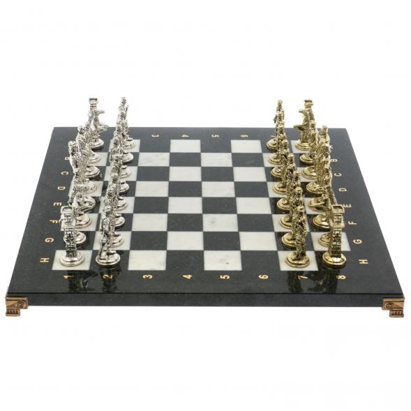 Шахматы &amp;quot;Великая Отечественная война&amp;quot; доска 40х40 см мрамор змеевик 129834