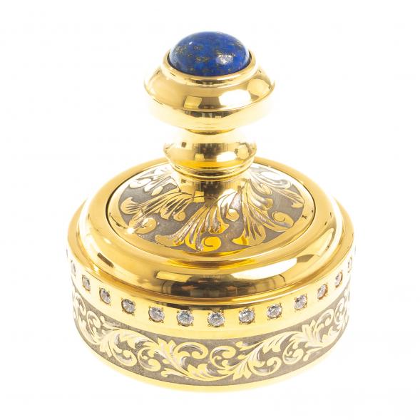 Оснастка для печати &amp;quot;Герб России&amp;quot; камень лазурит Златоуст 122948