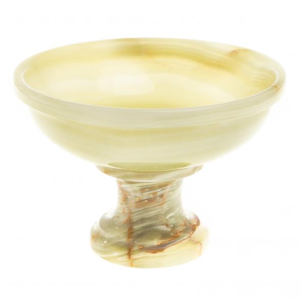 Ваза для фруктов, конфетница из камня оникс 10х10х7 см (4) 123908